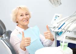 Woman receiving checkup in Carrollton