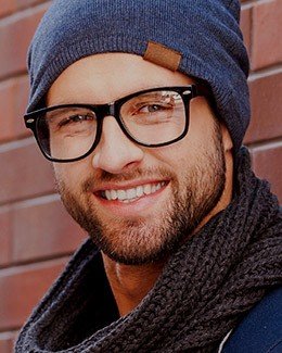 Young man with attractive smile