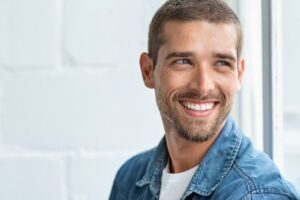 Man with an attractive smile